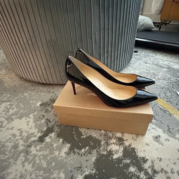 Louboutin Heels 70mm Louboutin Christian Louboutin Black Patent